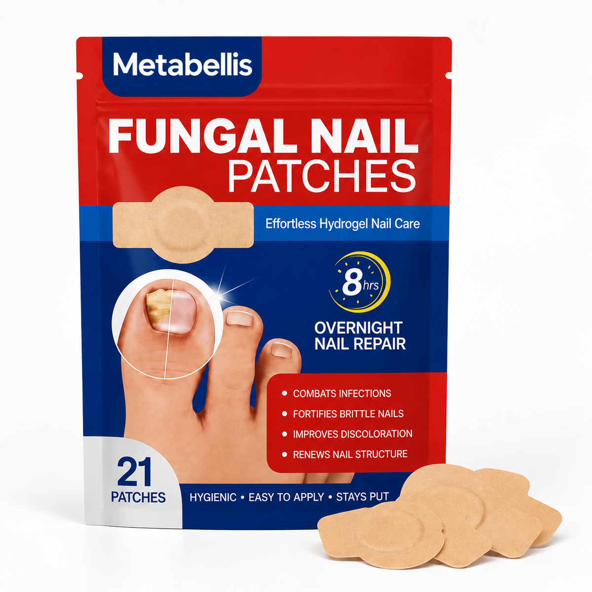 Overnight Toenail Repair Patches｜Restore The Look Of Damaged Nails
